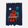 Robot Exam-None-Polyester-Shower Curtain-Raffiti