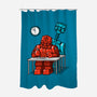 Robot Exam-None-Polyester-Shower Curtain-Raffiti