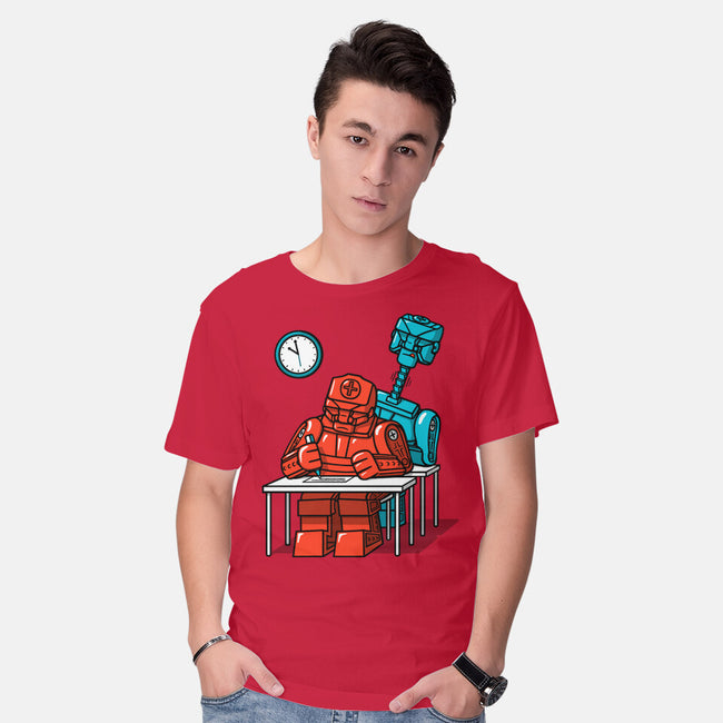 Robot Exam-Mens-Basic-Tee-Raffiti