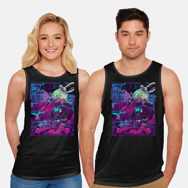 Neon Moon Eclipse-Unisex-Basic-Tank-Bruno Mota