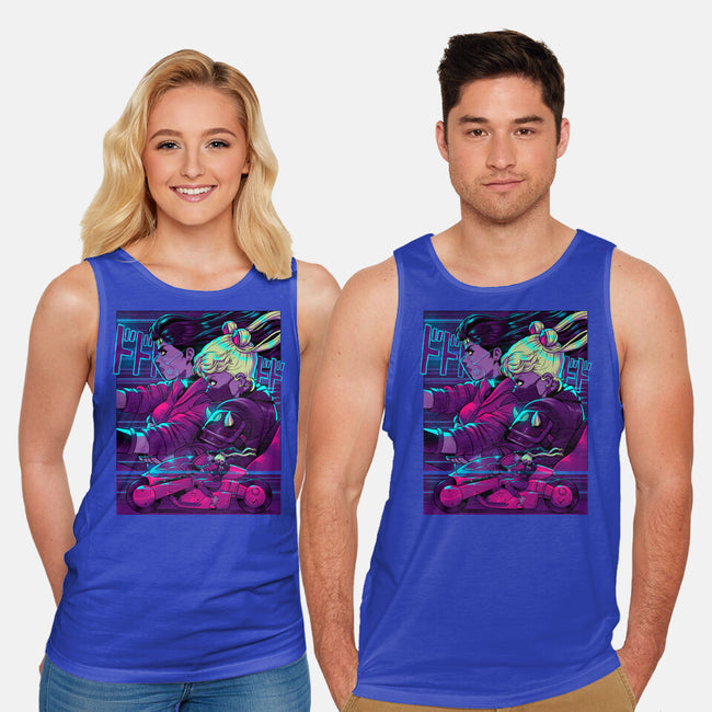 Neon Moon Eclipse-Unisex-Basic-Tank-Bruno Mota