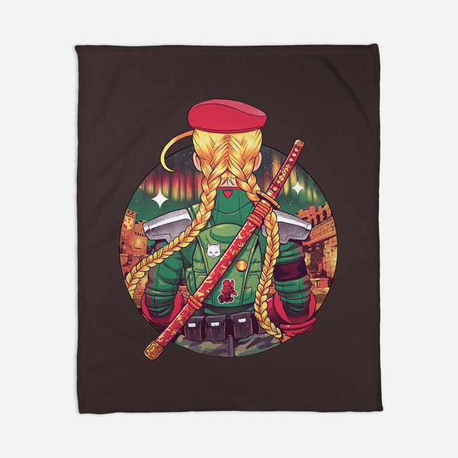 Autumn Fighter-None-Fleece-Blanket-Bruno Mota