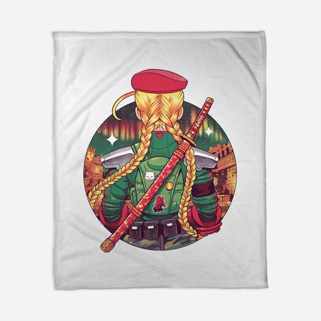 Autumn Fighter-None-Fleece-Blanket-Bruno Mota