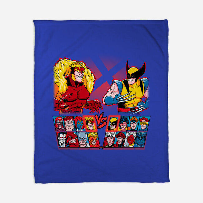 Mutant Fighter-None-Fleece-Blanket-Andriu