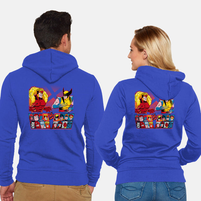 Mutant Fighter-Unisex-Zip-Up-Sweatshirt-Andriu