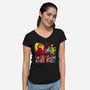 Mutant Fighter-Womens-V-Neck-Tee-Andriu