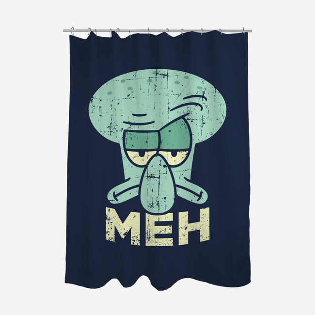 Squid Meh-None-Polyester-Shower Curtain-Xentee