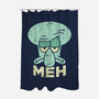 Squid Meh-None-Polyester-Shower Curtain-Xentee