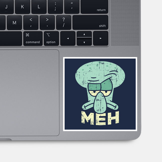 Squid Meh-None-Glossy-Sticker-Xentee