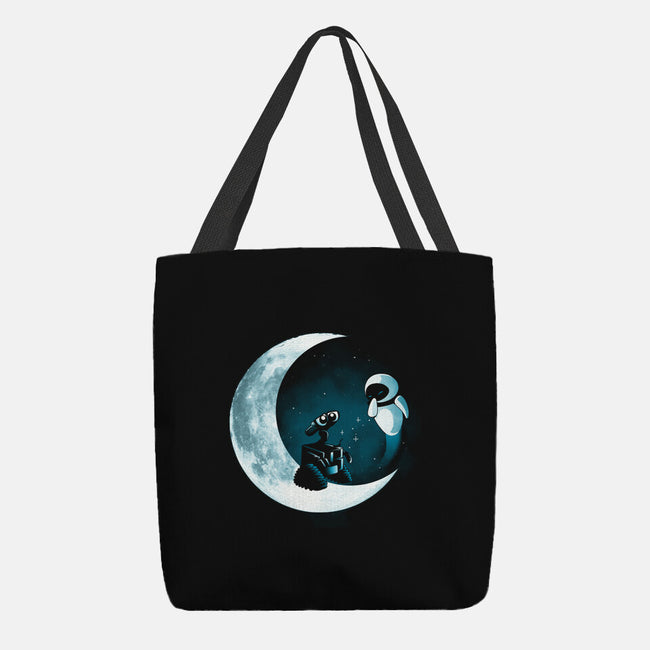 Love Robot Moon-None-Basic Tote-Bag-Vallina84