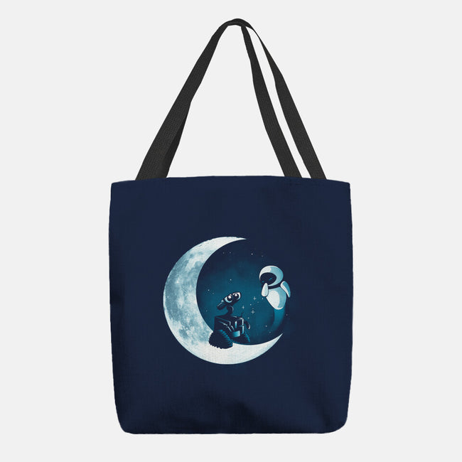 Love Robot Moon-None-Basic Tote-Bag-Vallina84