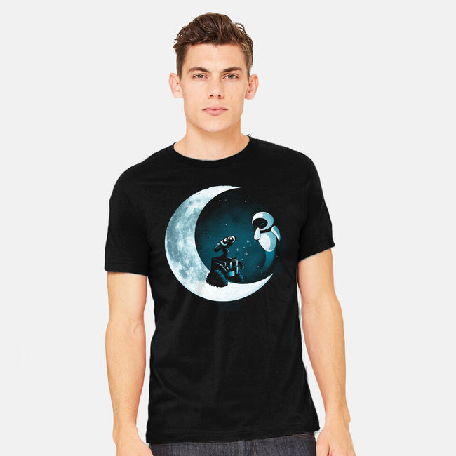 Love Robot Moon-Mens-Heavyweight-Tee-Vallina84