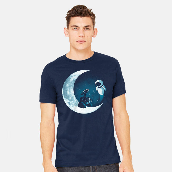 Love Robot Moon-Mens-Heavyweight-Tee-Vallina84