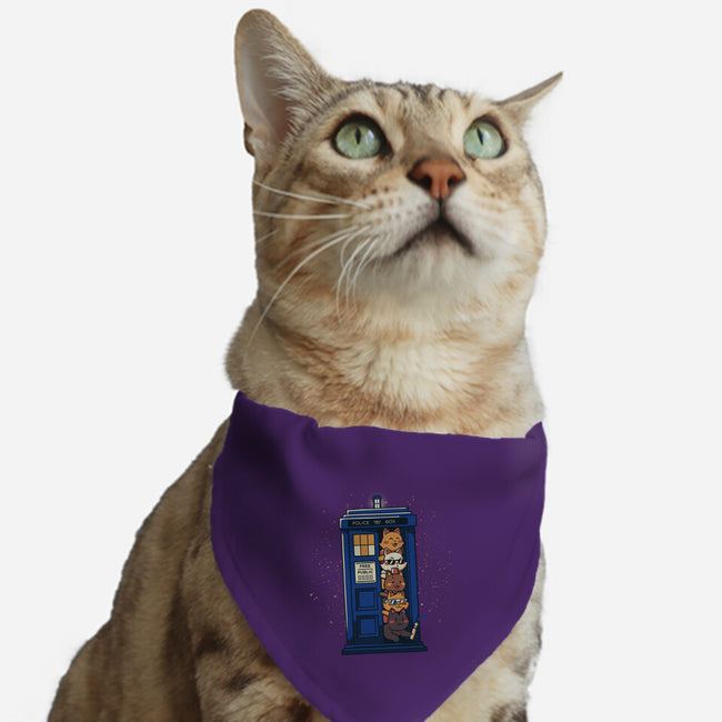 Tardis Cats-Cat-Adjustable-Pet Collar-tobefonseca