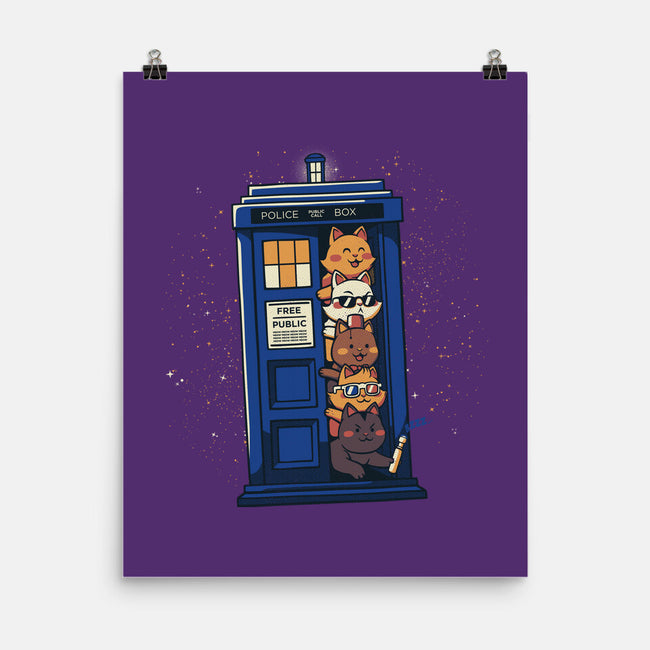 Tardis Cats-None-Matte-Poster-tobefonseca