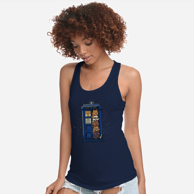 Tardis Cats-Womens-Racerback-Tank-tobefonseca