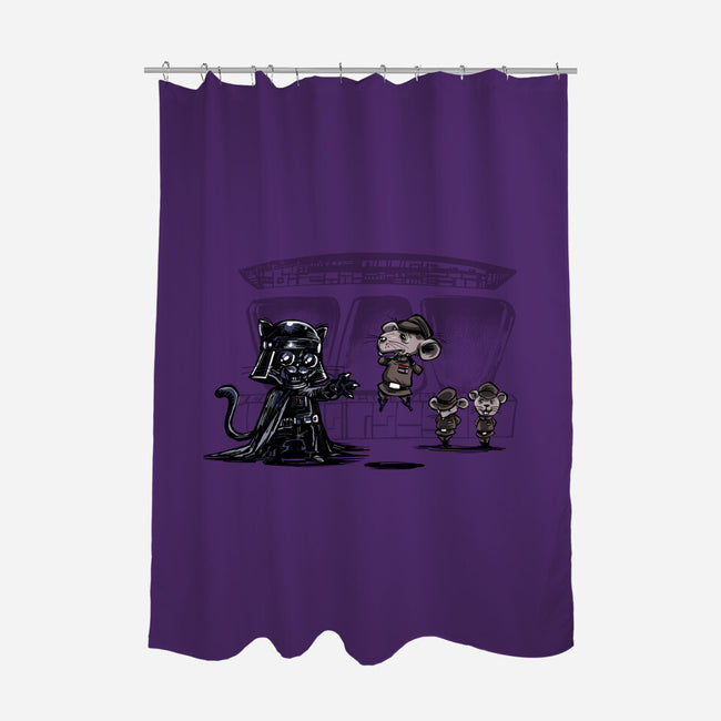 Cat Vader-None-Polyester-Shower Curtain-zascanauta