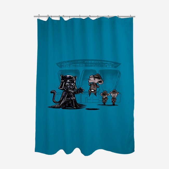 Cat Vader-None-Polyester-Shower Curtain-zascanauta