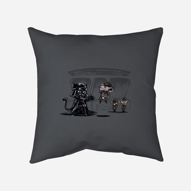 Cat Vader-None-Removable Cover-Throw Pillow-zascanauta