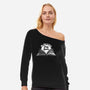 Be Like A Book-Womens-Off Shoulder-Sweatshirt-rocketman_art