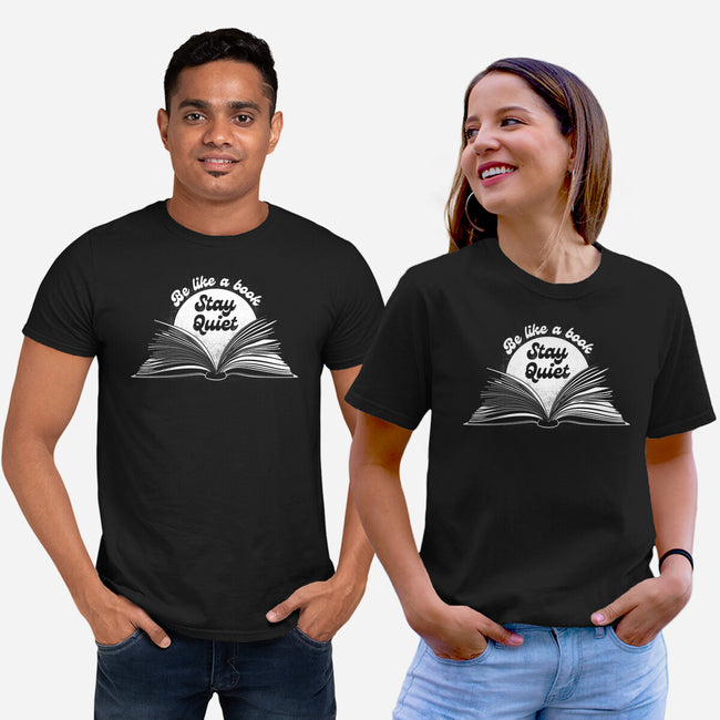 Be Like A Book-Unisex-Basic-Tee-rocketman_art