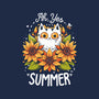 Summer Kitten Sniffles-Womens-Basic-Tee-Snouleaf