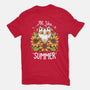 Summer Kitten Sniffles-Womens-Basic-Tee-Snouleaf