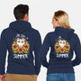 Summer Kitten Sniffles-Unisex-Zip-Up-Sweatshirt-Snouleaf