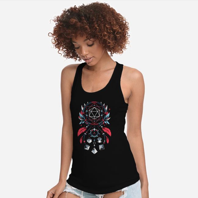 Dice Catcher-Womens-Racerback-Tank-Snouleaf