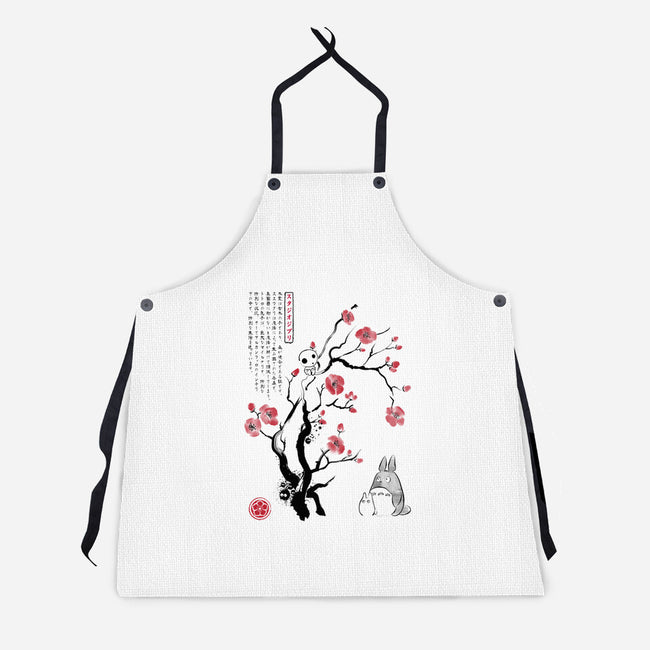 Spirits Sumi-e-Unisex-Kitchen-Apron-DrMonekers