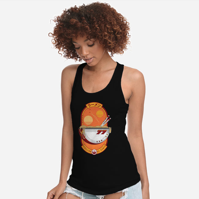 Rebellion Of Ramen-Womens-Racerback-Tank-sachpica