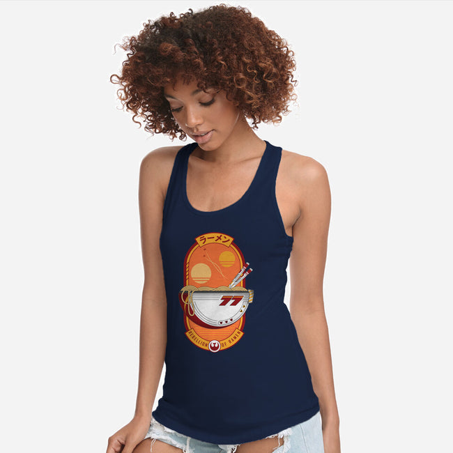 Rebellion Of Ramen-Womens-Racerback-Tank-sachpica