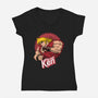 The Real Ken-Womens-V-Neck-Tee-Tronyx79