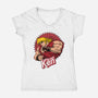 The Real Ken-Womens-V-Neck-Tee-Tronyx79