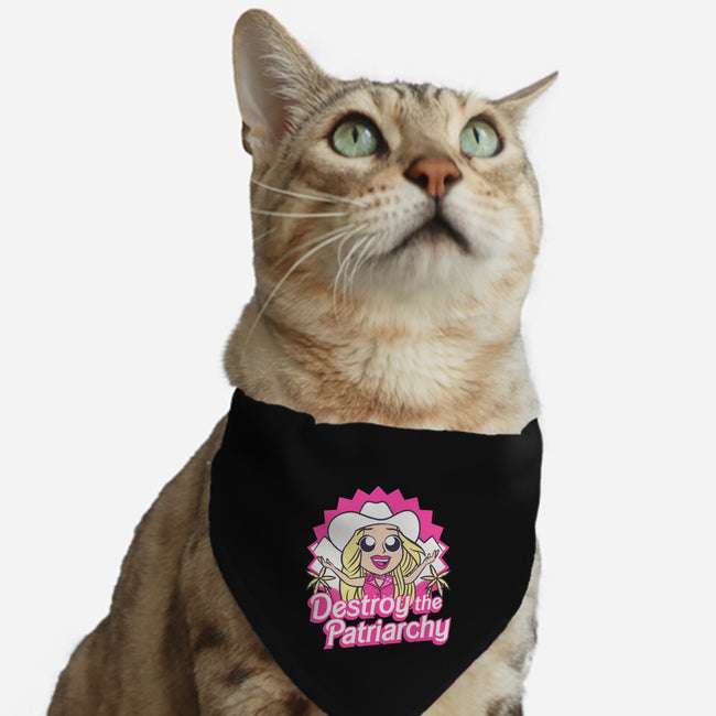 Destroy The Patriarchy-Cat-Adjustable-Pet Collar-Aarons Art Room