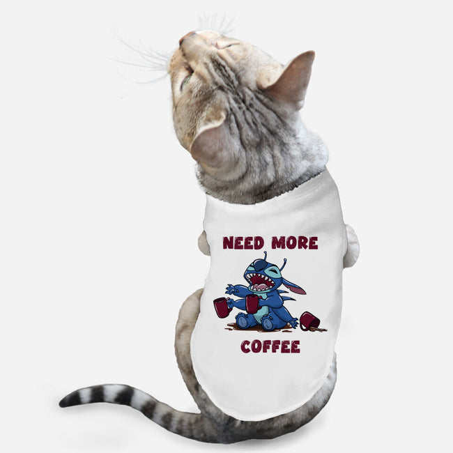 Need More Coffee-Cat-Basic-Pet Tank-Claudia