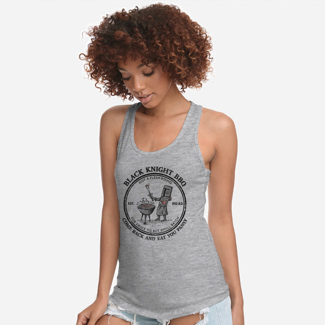 Black Knight BBQ-Womens-Racerback-Tank-kg07