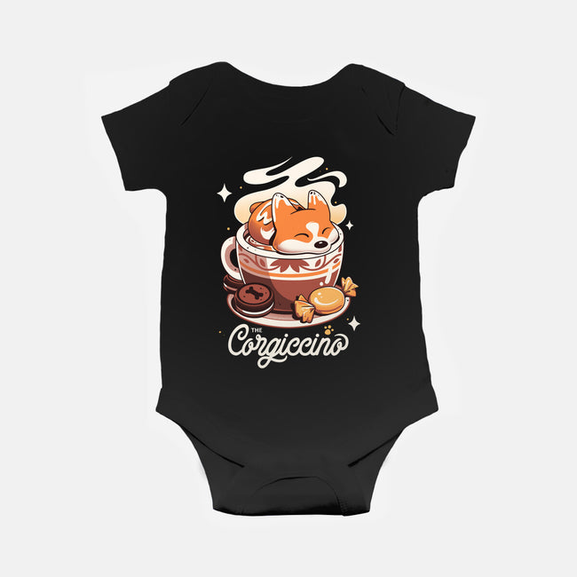 Corgi Coffee Break-Baby-Basic-Onesie-Snouleaf