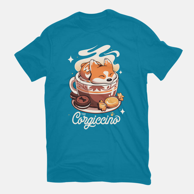 Corgi Coffee Break-Mens-Premium-Tee-Snouleaf