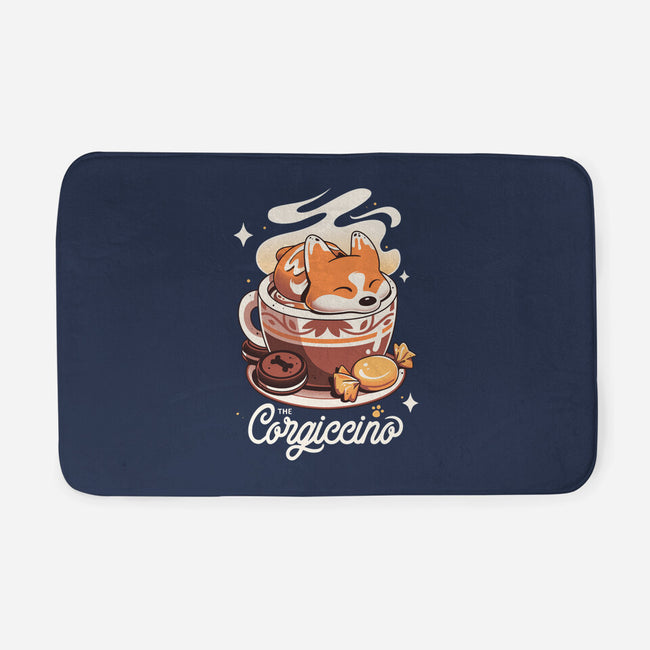 Corgi Coffee Break-None-Memory Foam-Bath Mat-Snouleaf