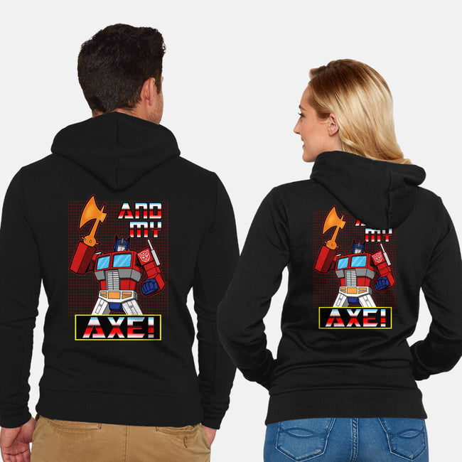 Cybertronian Axe-Unisex-Zip-Up-Sweatshirt-Boggs Nicolas