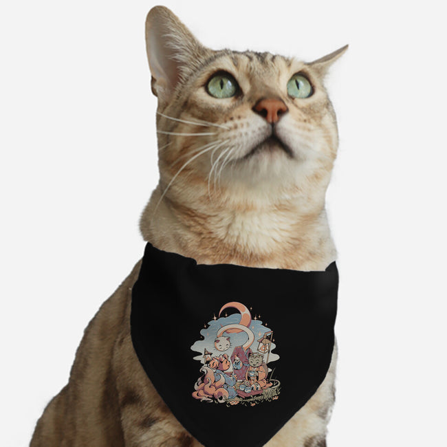 Night Tea-Cat-Adjustable-Pet Collar-ilustrata