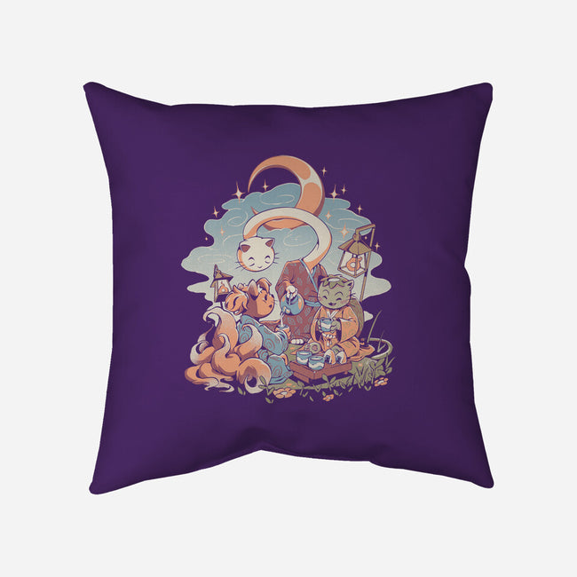 Night Tea-None-Removable Cover-Throw Pillow-ilustrata