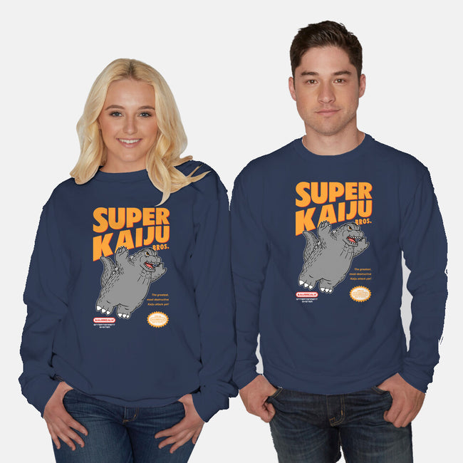 Super Kaiju-Unisex-Crew Neck-Sweatshirt-pigboom