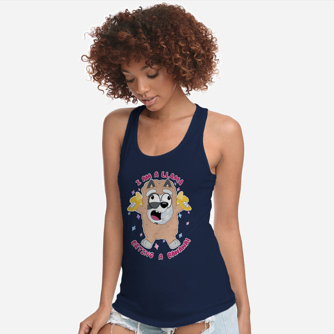 I Am A Llama-Womens-Racerback-Tank-Alexhefe