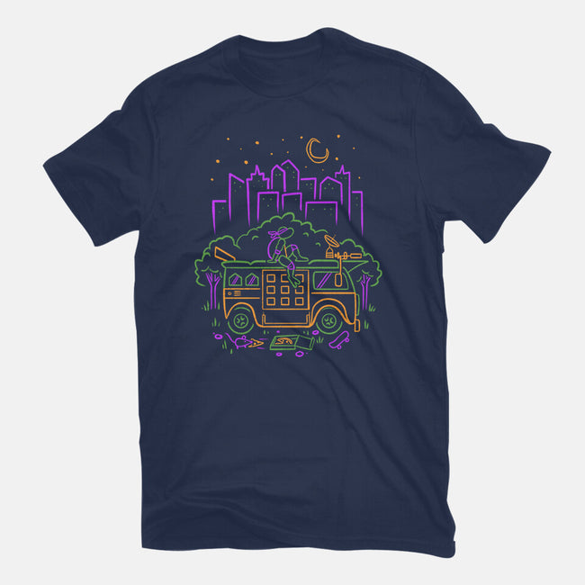 Purple Turtle Van Life-Unisex-Basic-Tee-Aarons Art Room