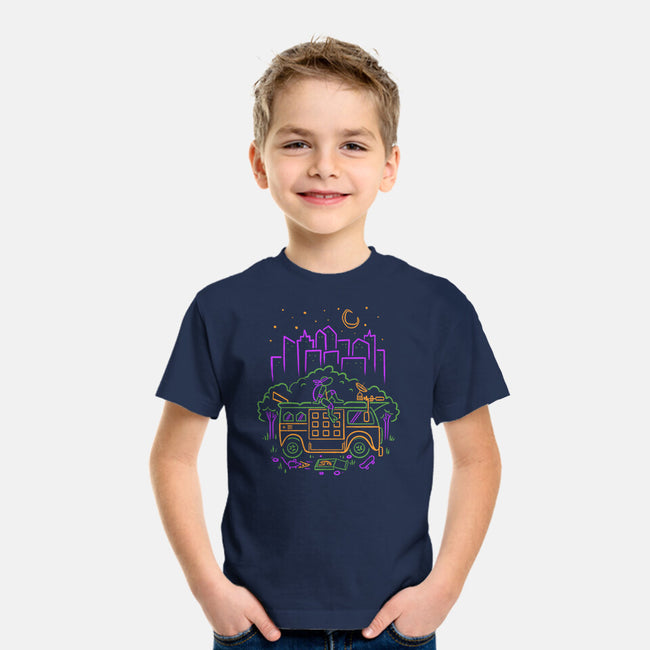 Purple Turtle Van Life-Youth-Basic-Tee-Aarons Art Room