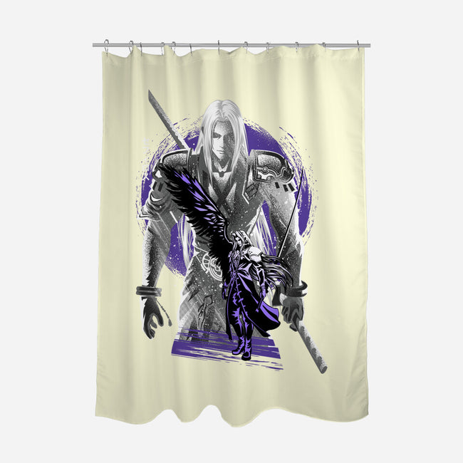 Angel Of Death Sephiroth-None-Polyester-Shower Curtain-hypertwenty