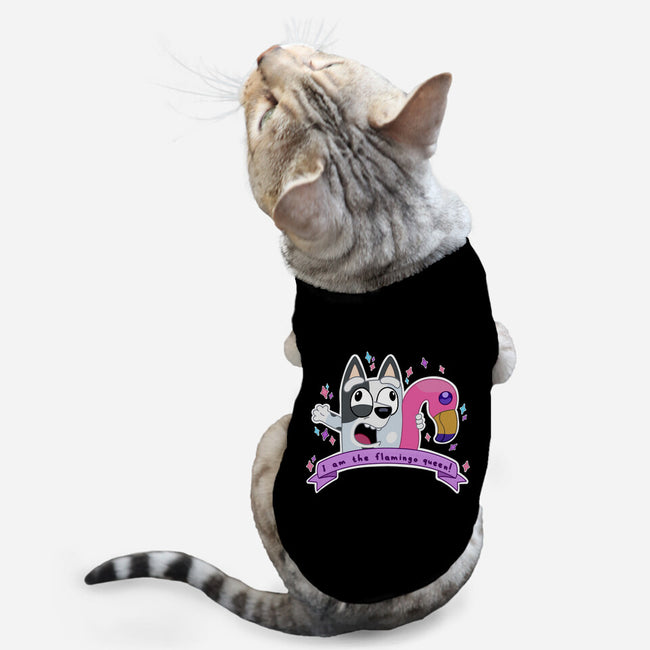 I Am The Flamingo Queen-Cat-Basic-Pet Tank-Alexhefe