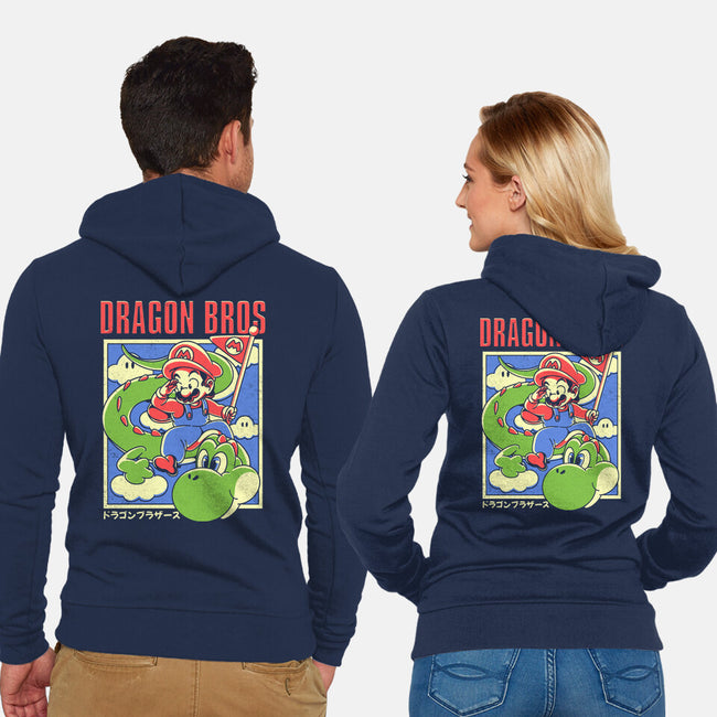 Dragon Bros-Unisex-Zip-Up-Sweatshirt-estudiofitas